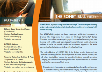 The 1st Newsletter of the SONET-BULL Project